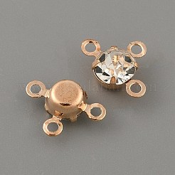 Kronleuchter-Komponentenglieder aus Messing mit klarem Glas&nbsp;LS-FIND-WH0152-919KCG