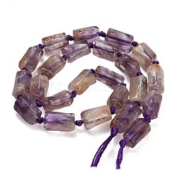Stränge aus natürlichen violetten Phantomquarz-/violetten Lodolithquarzperlen&nbsp;GG-CBACBBC-A01-01