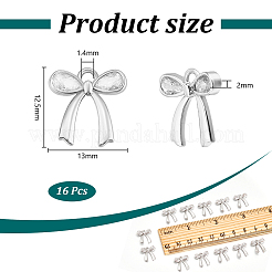 16 pz ottone micro pavé di ciondoli con zirconi trasparenti&nbsp;KK-UN0003-50P