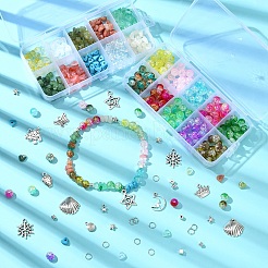 DIY-Armband-Sets mit Acrylperlen und Legierungsanhängern in gemischten Formen&nbsp;DIY-YW0010-99