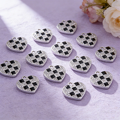30 Uds colgantes de rhinestone de aleación&nbsp;ENAM-SC0008-21P