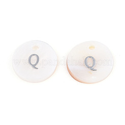 Pendentifs de coquillages d'eau douce naturelle&nbsp;SHEL-Q018-01A-Q-P