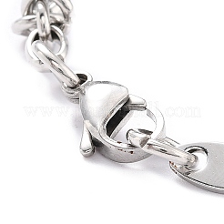 Anlaufgeschütztes Gliederkettenarmband aus 304 Edelstahl für Männer und Frauen&nbsp;BJEW-Z011-21P