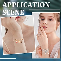 9 Stück 3 Farben Edelstahl Twist Armreifen für Frauen&nbsp;FIND-SC0010-03
