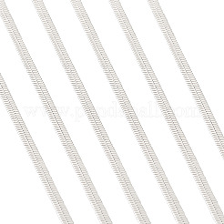 5 Yards plattierte Serpentinenkette aus Messing&nbsp;CHC-YS0001-01S
