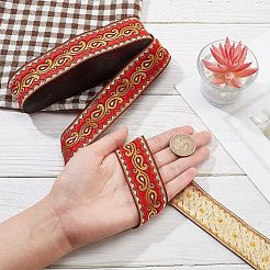 Ethno-Stickerei-Polyester-Flachbänder&nbsp;OCOR-WH0060-38C