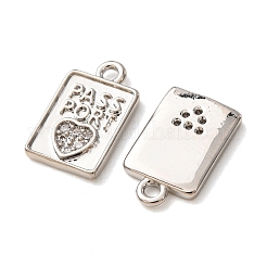 Latón micro pavimenta claro cubic zirconia encantos&nbsp;CU-CBA2907-07P