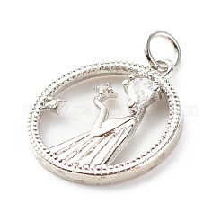 Pendentifs en laiton zircon cubique transparent&nbsp;ZIRC-P094-26P-RS
