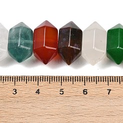 Naturstein-Doppelendperlenstränge mit gemischten Steinen&nbsp;G-T142-97