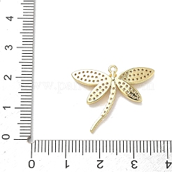 Pendenti in zirconi cubici trasparenti in micro pavè di ottone&nbsp;KK-E796-06-G