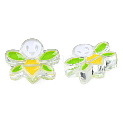 Perles en émail acrylique transparent&nbsp;TACR-N012-007B