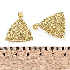Messing micro pave klare zirkonia anhänger&nbsp;KK-D221-19G-03