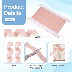 Rubans en sergé de polyester métallisé scintillant de 20 mètre&nbsp;OCOR-TA0001-74C