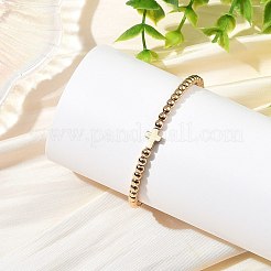 Braccialetti elasticizzati da donna in ematite sintetica non magnetica&nbsp;BJEW-JB14406-01