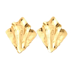 304 Edelstahl-Rhombus-Ohrstecker&nbsp;EJEW-P312-02G