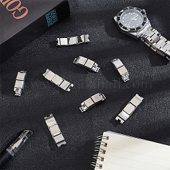 20 set di 2 fermagli per cinturini per orologi rettangolari in acciaio inossidabile 201&nbsp;STAS-DC0011-60