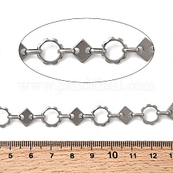 304 Edelstahlblume mit Rautengliederketten&nbsp;CHS-Z007-14P