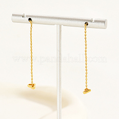 Boucles d'oreilles pompon en laiton avec cœur pour femme&nbsp;AH5896