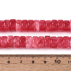 Gefärbt natürlichen weißen Jade Perlen Stränge&nbsp;G-T143-17G