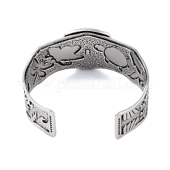 Bracelets à manchette ouverte en alliage constellation pour femmes et hommes&nbsp;LS-BJEW-C064-01AS-08