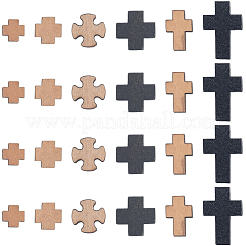 120pcs 6 Arten natürliche Holzperlen&nbsp;WOOD-SC0002-21