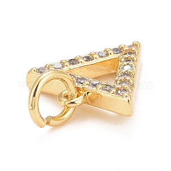 Pendentifs en zircone cubique micro-pavés en laiton écologiques&nbsp;KK-M225-14G