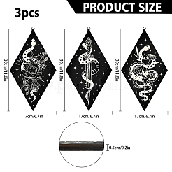 Pannello pendolo in compensato&nbsp;AJEW-WH0249-013