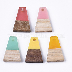 Pendentifs en résine & en bois&nbsp;X-RESI-S358-52