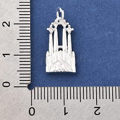 Messing micro pave klare zirkonia anhänger&nbsp;KK-Z147-15S