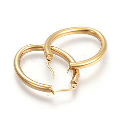 Pendientes de aro de acero inoxidable 201&nbsp;EJEW-A052-16A