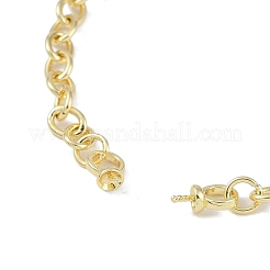 Messingkabelkette M Charm Armband machen&nbsp;KK-U020-11G