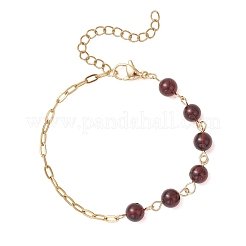 Gliederarmbänder aus natürlichen Bernsteinperlen&nbsp;BJEW-JB13484-02