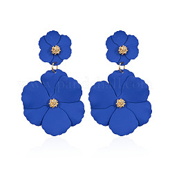 Boucles d'oreilles pendantes en alliage de fleurs&nbsp;FS-WG2BF72-05