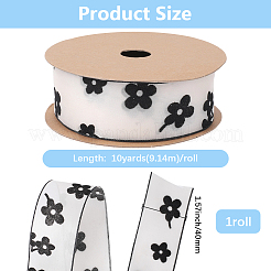 1 Rolle bedruckte Polyester-Chiffonbänder&nbsp;OCOR-CY0002-35D
