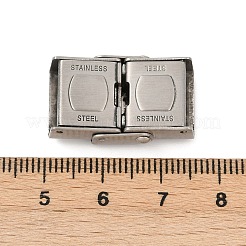 Fermoirs de bracelet de montre en acier inoxydable 304&nbsp;STAS-U055-01D-P