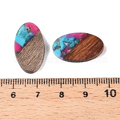 Colgantes de resina transparente y madera de nogal&nbsp;RESI-T057-03K