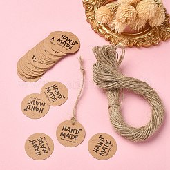 100 pièces d'étiquettes cadeaux en papier kraft&nbsp;CDIS-YW0001-11A