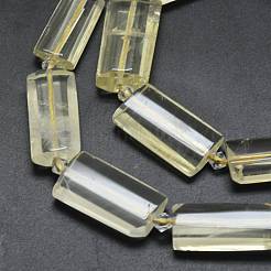 Colliers de perles en quartz citron naturel (chauffé)&nbsp;G-E530-16P