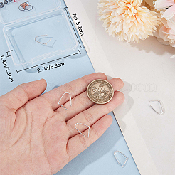 6 pz. 925 ganci per punteruolo da ghiaccio in argento sterling placcati in rodio&nbsp;STER-BBC0006-93A-P