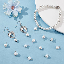 70 stücke natürliche zucht süßwasser perle zwei seiten poliert charms&nbsp;FIND-CN0001-43P