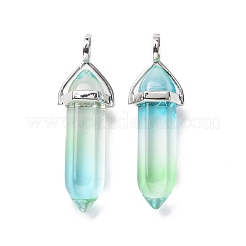 Colgantes puntiagudos de cristal de bala facetados&nbsp;KK-E282-01P-02