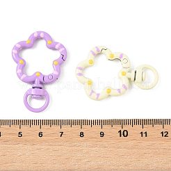 10 Stück sprühlackierte drehbare Karabinerhakenverschlüsse aus Legierung&nbsp;FIND-FS0004-56