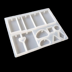 Stampi in silicone per ciondoli a forma geometrica fai da te&nbsp;DIY-YW0008-02
