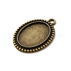 Pendenti basi di  cabochon in lega stile tibetano&nbsp;X-TIBEP-M018-105AB-NF