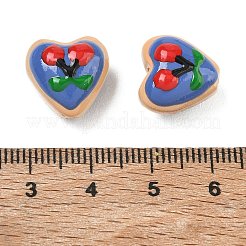 Peinture cuite perles d'émail en verre&nbsp;LAMP-D303-02I