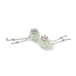 Perline pendenti con nappe di strass in argilla polimerica fatte a mano&nbsp;CLAY-H003-01P-03