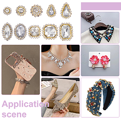 100 Stück 10 Stil Strass zum Aufnähen&nbsp;FIND-FG0004-75