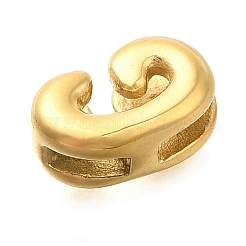 Ionenplattierung (IP) 304 Edelstahl-Schiebe-Charms&nbsp;STAS-B075-37G-G
