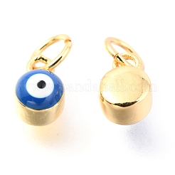 Ciondoli smaltato in ottone&nbsp;KK-Y001-02B-03G