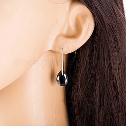 Ohrstecker aus Edelstahl mit Platin-Ton&nbsp;EJEW-EE0002-06B